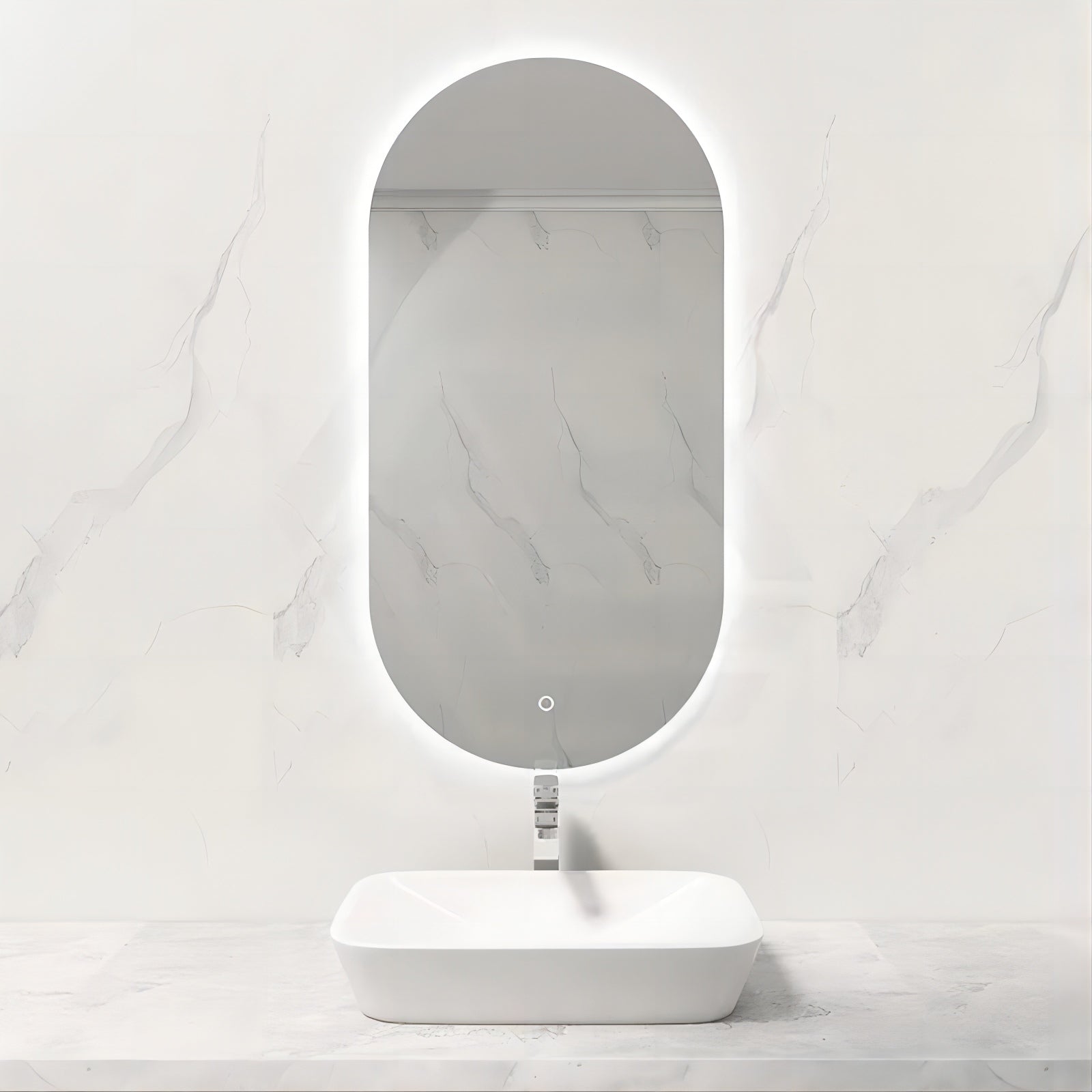 Frameless LED Demisting Bathroom Mirror - O5010 (RRP $200)