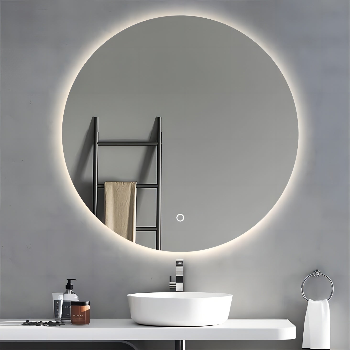 Frameless LED Bathroom Mirror - C8090  (RRP $195-210)